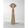 Lampa podłogowa Luces Exclusivas TEVANDO LE45353 drewno jasne i ciemne, niebieski