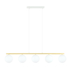 Lampa wisząca ALLORA 5 Emibig 1255/5 biały/złoty
