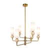 Lampa wisząca Italux Santos PND-95331-6-BRSS Mosiężny