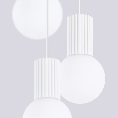 Sollux Lighting Lampa wisząca HALO 3P biała SL.1710