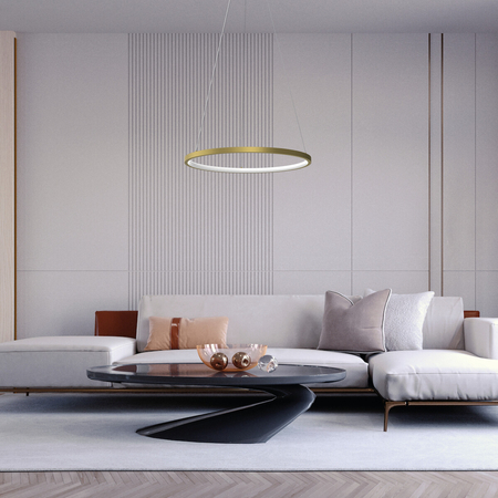 Milagro Lampa wisząca HOOP GOLD 27W LED ML1545 ZŁOTY
