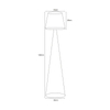 Lampa podłogowa SOUL BLACK Kaja K-4643 czarny