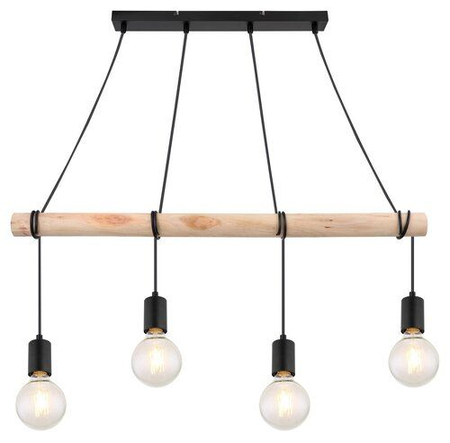 Lampa wisząca Rabalux Pablo 3980 czarny matowy