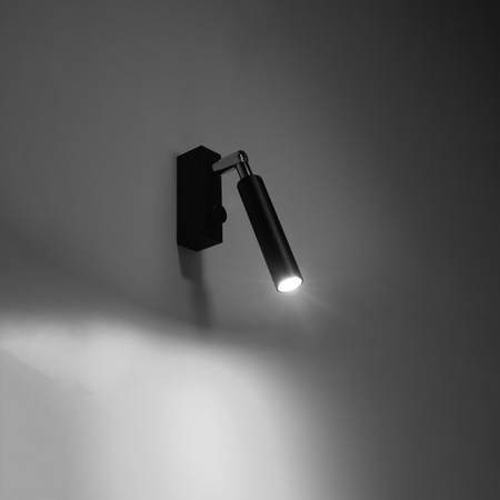 Sollux Lighting Kinkiet EYETECH 1 czarny SL.0897