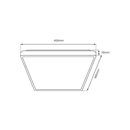 Milagro Plafon Quadro Biały 38W ML7928 BIAŁY