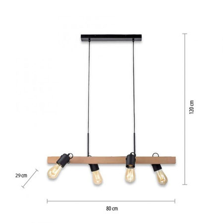 Lampa wisząca Paul Neuhaus CANOP 15630-18 czarny