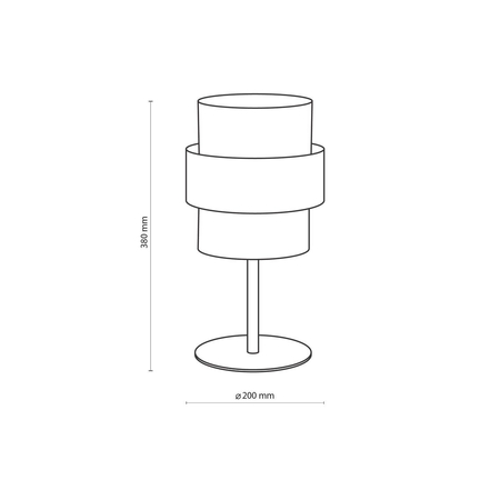Lampa stołowa CALISTO TK Lighting 4705 czarny