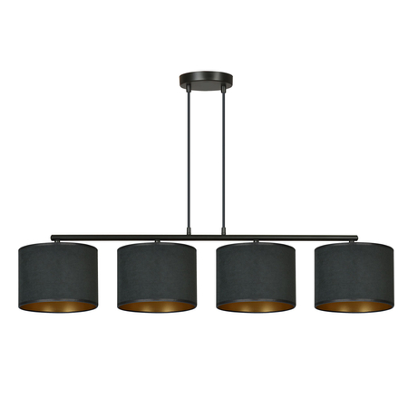 Lampa wisząca HILDE 4 BL BLACK Emibig 1054/4 czarny
