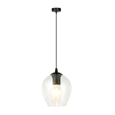 Lampa wisząca ISTAR 1 BL TRANSPARENT Emibig 679/1 czarny