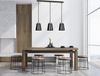 Lampa wisząca BOLERO 3 BLACK Emibig 442/3 czarny