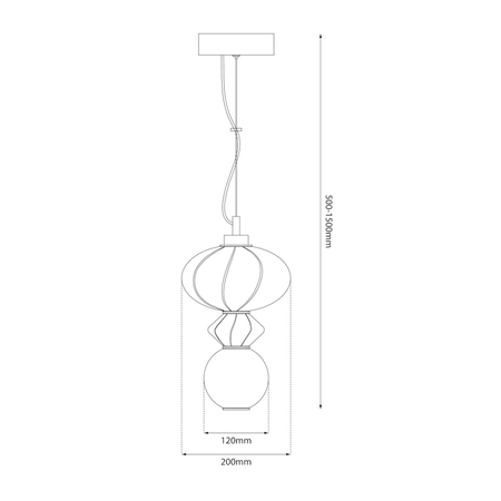 Milagro Lampa wisząca ASCOLI 8W LED ML1419 MULTIKOLOR