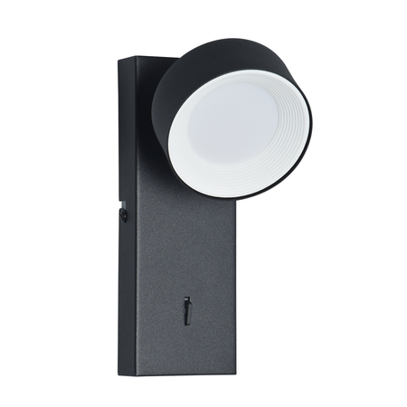 Kinkiet Italux Fonten WL-47380-1-BK Piaskowany czarny