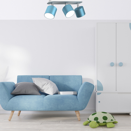 Milagro Lampa sufitowa Dixie 3xGX53 Niebieski/Biały MLP7606 NIEBIESKI / BIAŁY