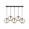 Lampa wisząca Abigali Honey LWH-5XE27, czarny 5xE27