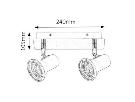 Lampa łazienkowa Rabalux Steve 5498 biały