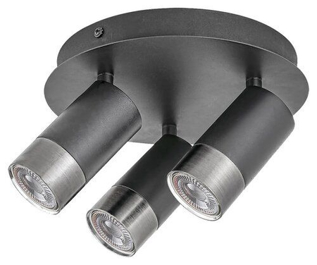 Lampa sufitowa Rabalux Zircon 5071 czarny matowy