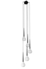 Lampa wisząca AGA 5 WHITE Azzardo AZ1071 biały/czarny