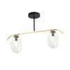 Lampa sufitowa FINES 2 Emibig 1279/2 czarny/złoty