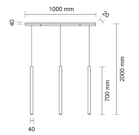 Lampa wisząca Yabu 5527-GU10-BI Shilo
