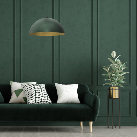 Milagro Lampa wisząca BETA GREEN/GOLD 1xE27 45cm MLP8287 ZIELONY / ZŁOTY