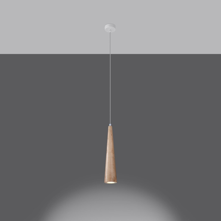 Sollux Lighting Lampa wisząca SULA 3P naturalne drewno SL.1101