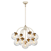 Lampa wisząca Elstead Lighting Cosmos beżowy/złoty DL-COSMOS9