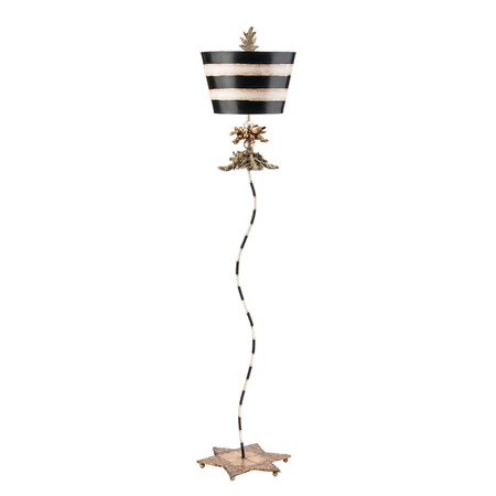 Lampa podłogowa Elstead Lighting South Beach czarny/beżowy FB-SOUTHBEACH-FL