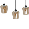 Milagro Lampa wisząca SANTIAGO AMBER 3xE27 MLP6610 CZARNY
