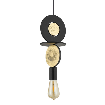 Lampa wisząca Nowodvorski DROPS WOOD E 11177 Czarny Złoty