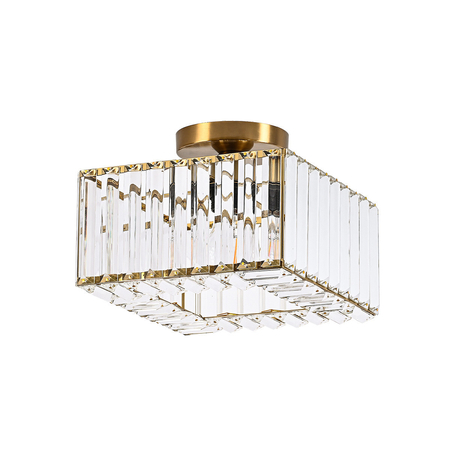 Light Prestige Kwadratowy plafon Vetro złoty 1xE27 LP-2910/1C GD square