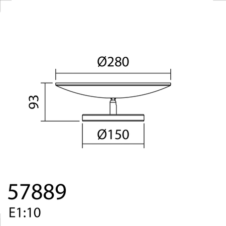 Lampa stołowa BOOM chrom matowy LED 48W 2700K CRI90 ściemnialna