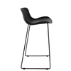 Krzesło barowe COMA 66 czarne