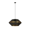 Lampa wisząca MALIA 1 Emibig 1185/1 czarny/złoty