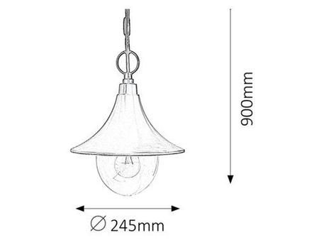 Lampa zewnętrzna Rabalux Konstanz 8246 czarny