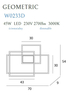 Kinkiet Maxlight GEOMETRIC W0233D czarny/chrom