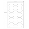 Modułowy system oświetleniowy autogamma HEXAGON LED 243 x 483 cm 3500K PC