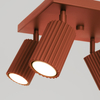 Sollux Lighting Plafon KARBON 4 ochra czerwona SL.1640