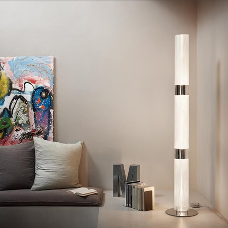 Lampa podłogowa Slamp LA LOLLO - PRISMA/SILVER M LALFM00PRS00000NMTEU srebrny