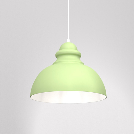 Milagro Lampa wisząca CORIN GREEN 1xE27 MLP7983 ZIELEŃ / BIEL