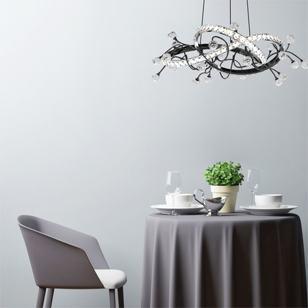 Lampa wisząca Zuma Line MD3481-1S-3BCT MAIA LAMPA WISZĄCA CZARNA/BLACK