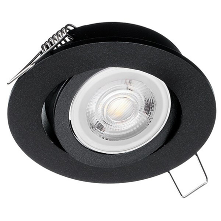 Eko-Light Oczko sufitowe okrągłe ruchome IP20 Black EKZ343 CZARNY