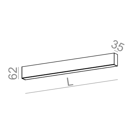 Kinkiet AQForm Rafter LED Wall Biały Struktura