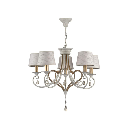 Żyrandol Maytoni ARM548-05-WG Enna - Biały z dodatkiem złota