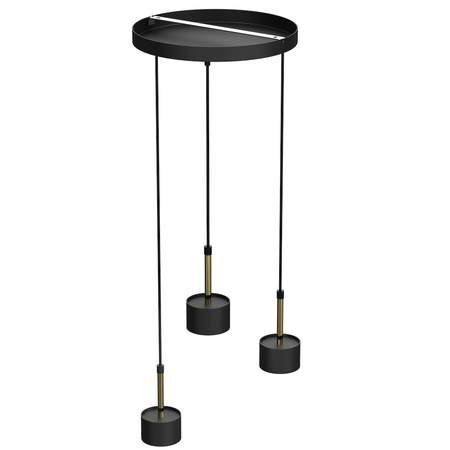 Milagro Lampa wisząca ARENA BLACK/GOLD 3xGX53 MLP7762 CZARNY / ZŁOTY
