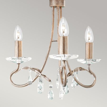 Żyrandol Elstead Lighting Christina patyna CRT3-SILVER-GOLD