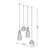 Sollux Lighting Lampa wisząca SULA 1 naturalne drewno SL.1100
