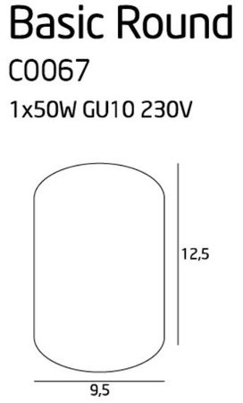 Plafon Maxlight C0067 Basic Round