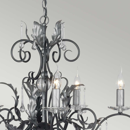 Żyrandol Elstead Lighting Amarilli patyna AML15-BLK-SILVER