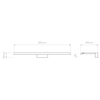 Kinkiet Astro Mondrian 600 LED 1374042 Matowy Czarny