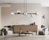 Lampa wisząca ROSSI 6 BL GRAFIT Emibig 875/6 czarny
